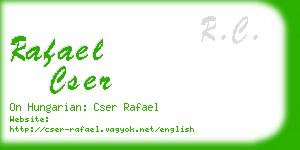 rafael cser business card